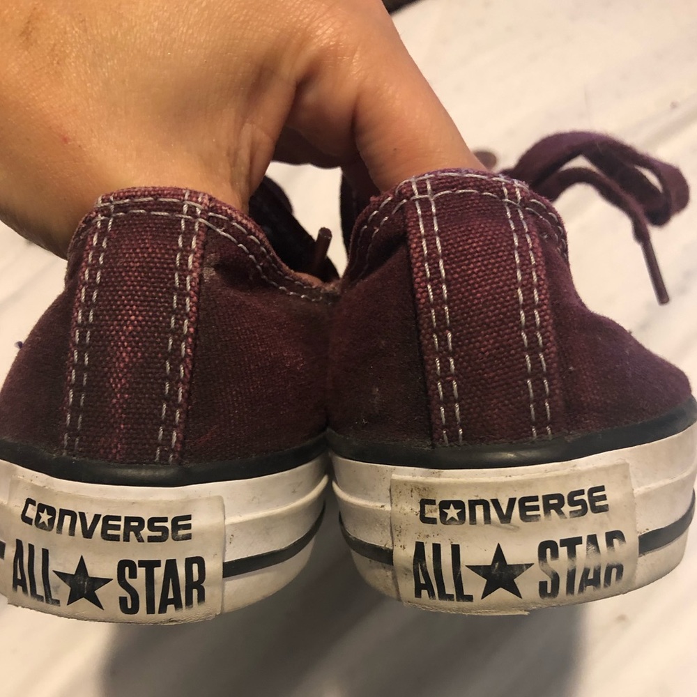 Burgundy Converse - Picture 3 of 3
